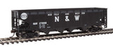 Offset Quad Hopper - Ready To Run -- Norfolk & Western (black; Block N&W, Hamburger Logo)-3