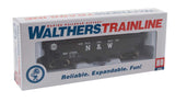 Offset Quad Hopper - Ready To Run -- Norfolk & Western (black; Block N&W, Hamburger Logo)-6