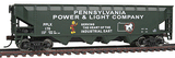 Offset Quad Hopper - Ready To Run -- Pennsylvania Power & Light PPLX #170-1