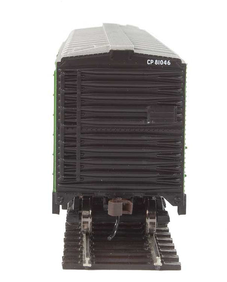 50' Plug-Door Boxcar - Ready to Run -- Canadian Pacific (green; Newsprint Service Logo, Script Lettering)-5