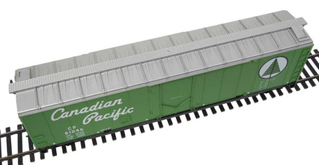 50' Plug-Door Boxcar - Ready to Run -- Canadian Pacific (green; Newsprint Service Logo, Script Lettering)-7