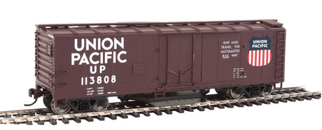 40' Plug-Door Track Cleaning Boxcar - Ready to Run -- Union Pacific(R) (Boxcar Red, white; Large Logo)-2