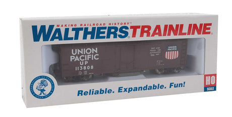 40' Plug-Door Track Cleaning Boxcar - Ready to Run -- Union Pacific(R) (Boxcar Red, white; Large Logo)-3