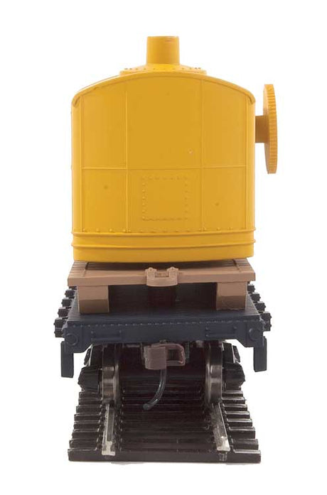 Flatcar with Logging Crane - Ready to Run -- Chessie System B&O (blue, yellow)-4