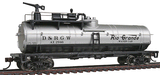 Firefighting Car - Ready to Run -- Denver & Rio Grande Western(TM) #AX 2946 (silver, black)-1