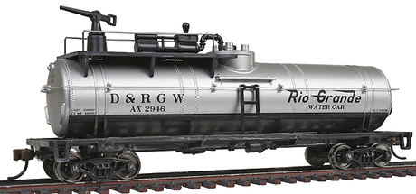 Firefighting Car - Ready to Run -- Denver & Rio Grande Western(TM) #AX 2946 (silver, black)-1