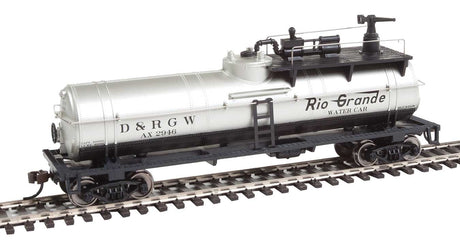 Firefighting Car - Ready to Run -- Denver & Rio Grande Western(TM) #AX 2946 (silver, black)-3
