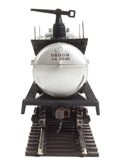Firefighting Car - Ready to Run -- Denver & Rio Grande Western(TM) #AX 2946 (silver, black)-4