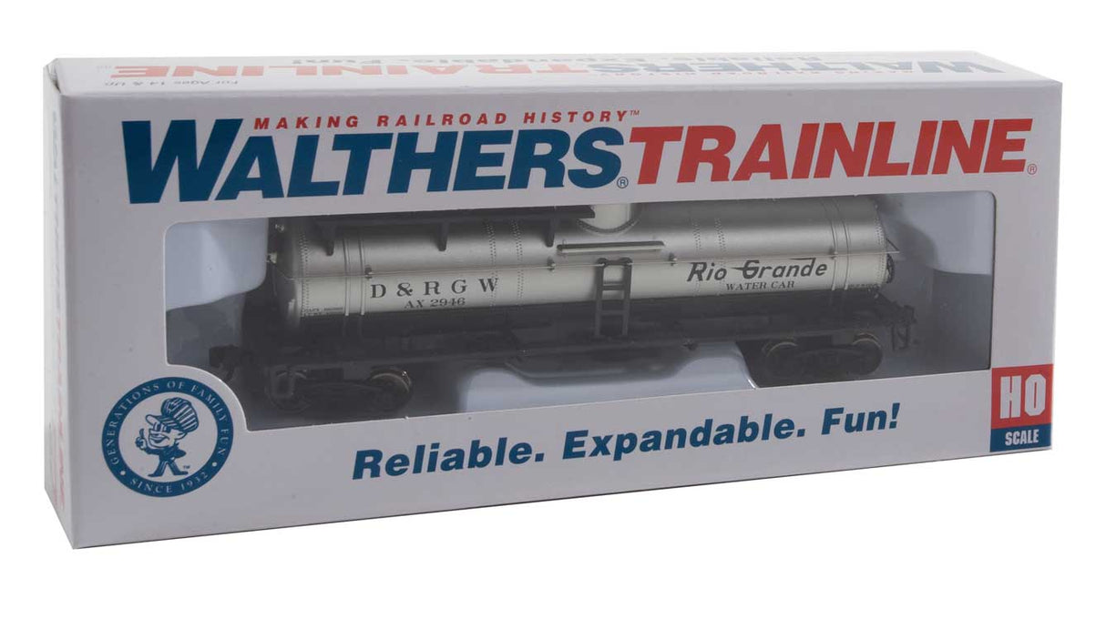 Firefighting Car - Ready to Run -- Denver & Rio Grande Western(TM) #AX 2946 (silver, black)-6