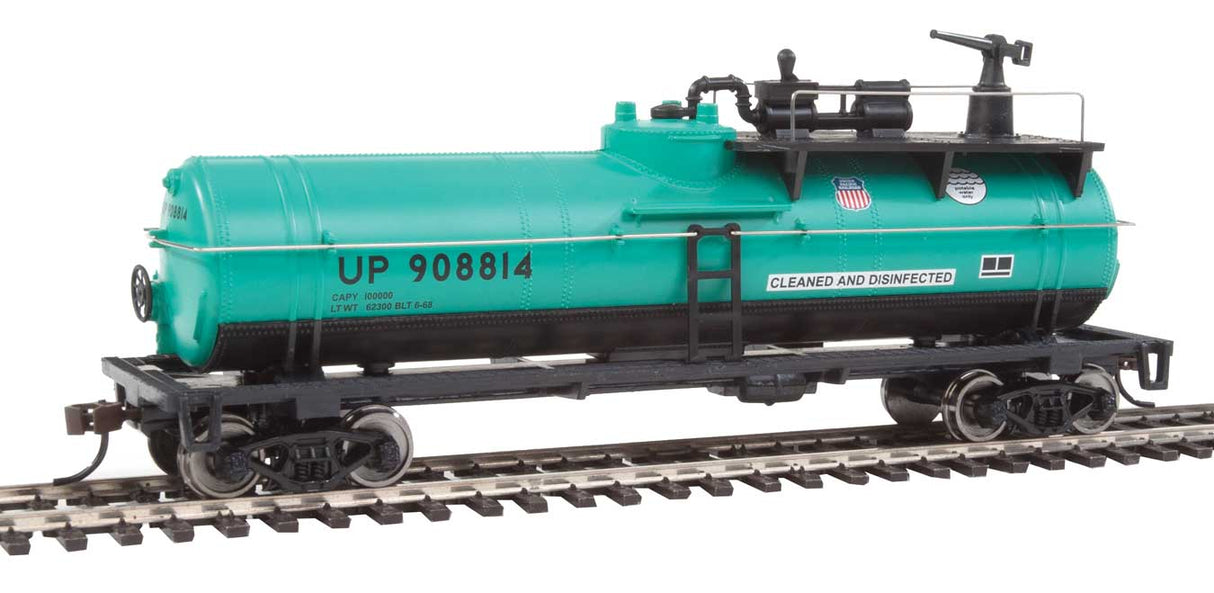 Firefighting Car - Ready to Run -- Union Pacific(R) #908814 (MOW Scheme; green, black)-2