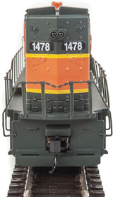 EMD GP15-1 - Standard DC -- Burlington Northern Santa Fe (green, orange, yellow)-4