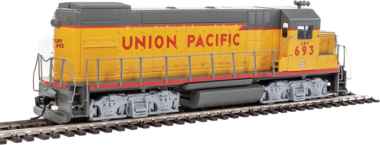 EMD GP15-1 - Standard DC -- Union Pacific(R) (yellow, gray, red)-2