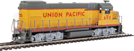 EMD GP15-1 - Standard DC -- Union Pacific(R) (yellow, gray, red)-2