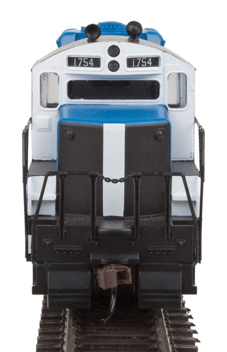 EMD GP9M - Standard DC -- Boston & Maine #1754 (blue, black, white)-4