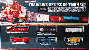 Trainline(R) Deluxe Diesel Freight Set -- CP Bachmann EZ Track/NS 36 x 54" EMD GP9M MRC Power Pack 4 Cars Caboose
