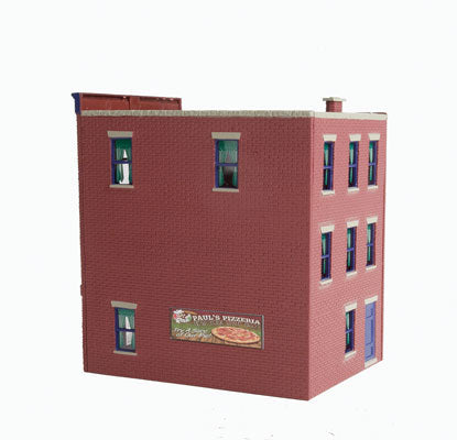 Paul's Pizzeria -- Assembled - 3 x 4 x 4-3/8"  7.6 x 10.1 x 11.1cm-3