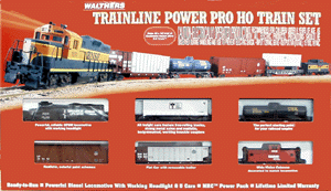 Trainline(R) Power Pro Diesel Freight Set w/Bachmann E-Z Track(R) -- NS; Code 100 36 x 54" Track Oval, GP9M Loco, MRC Power Pack, 4 Cars, Caboos