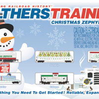 Christmas Zephyr Train Set -- White, Red, Green