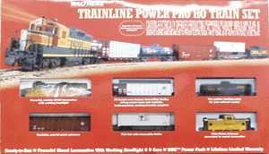 Trainline(R) Power Pro Diesel Freight Set w/Bachmann E-Z Track(R) -- UP; Code 100 36 x 54" Track Oval, GP9M Loco, MRC Power Pack, 4 Cars, Caboos