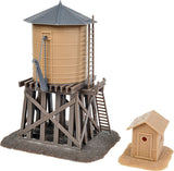 Water Tower and Shanty -- Kit - Tank: 3-1/2 x 4"  8.9 x 10.2cm; Shanty: 1-3/4 x 2"  4.5 x 5.1cm-1