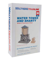 Water Tower and Shanty -- Kit - Tank: 3-1/2 x 4"  8.9 x 10.2cm; Shanty: 1-3/4 x 2"  4.5 x 5.1cm-2