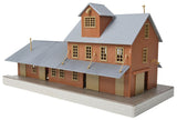 Brick Freight House -- Kit - 10 x 4-1/2 x 5-1/4"  25.4 x 11.4 x 13.3cm-1