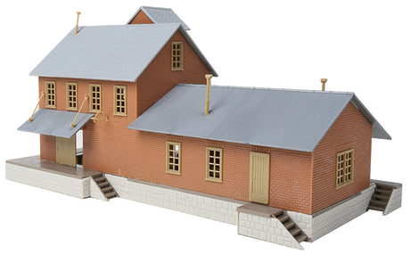 Brick Freight House -- Kit - 10 x 4-1/2 x 5-1/4"  25.4 x 11.4 x 13.3cm-2