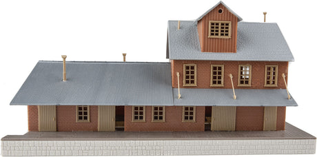 Brick Freight House -- Kit - 10 x 4-1/2 x 5-1/4"  25.4 x 11.4 x 13.3cm-3