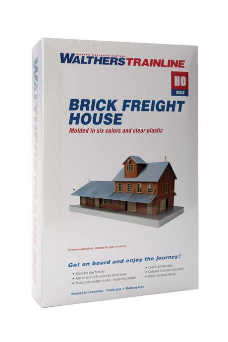 Brick Freight House -- Kit - 10 x 4-1/2 x 5-1/4"  25.4 x 11.4 x 13.3cm-7