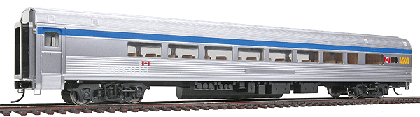 Budd Streamlined Lounge Car (1 Drawing Room, 29 Seats; Ready to Run) -- VIA Rail Canada