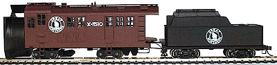 Alco/Leslie Rotary Snowplow with Tender Ready to Run -- GN #X-1510 (Tuscan plow, black tender w/white "Goat" herald & lettering)