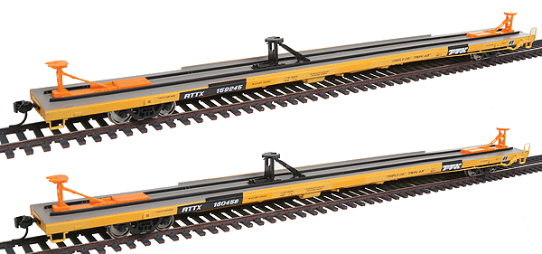 Gold Line(TM) Bethlehem 89'4" Flush Deck Flatcar 2-Pack -- RTTX
