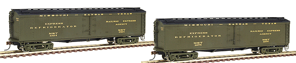 50' GACX Wood Express Reefer w/GSC Trucks - Assembled, Limited-Run 2-Packs -- Missouri-Kansas-Texas(TM) "Katy"