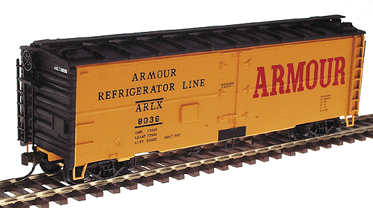40' General American Meat Reefer- Ready to Run -- Armour ARLX #8036