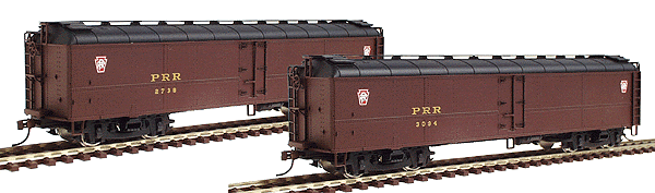 Pennsylvania Class R50b Express Reefer - Limited-Run 2-Pack (Assembled) -- Pennsylvania w/Keystone Heralds (Tuscan body, black roof, trucks & underbody