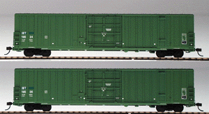60' Gunderson Boxcar Ready-to-Run Limited-Run 2-pack -- International Bridge & Terminal Co