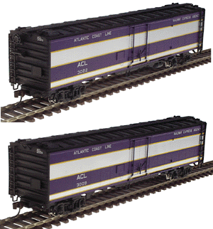 50' REA Riveted Steel Express Reefer 2-Packs Limited-Run  (Ready to Run) -- Atlantic Coast Line