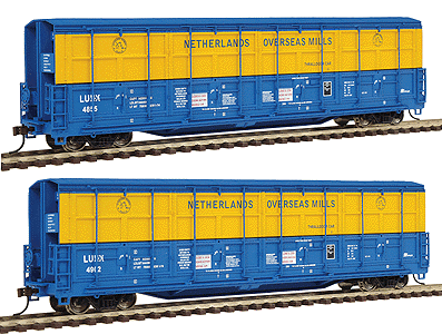 Gold Line(TM) 56' Thrall All-Door Boxcar Limited-Run 2-Packs - Ready to Run -- Netherlands Overseas