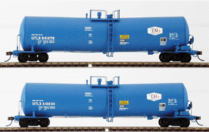 23,000 Gallon Funnel-Flow Tank Car Ready to Run 2-Pack Limited-Run -- UTLX-EQ