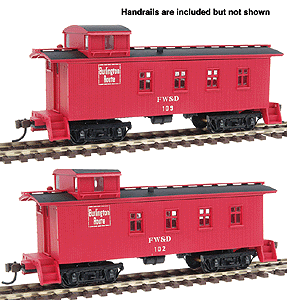 4-Window Wood Caboose - Ready to Run 2-Packs - Limited-Run -- Fort Worth & Denver