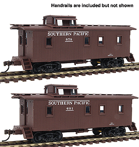 SP Class C-30-1 Wooden Caboose - Assembled - Limited-Run 2-Pack -- Southern Pacific - Roman Lettering w/Bars