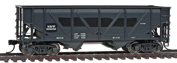 Steel-Sheathed War Emergency Hopper 3-Pack - Ready to Run - Platinum Line(TM) -- Norfolk & Western #339390, 339033, 339262 (black)