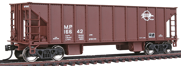 41' Ballast Hopper 3-Pack - Ready to Run - Gold Line(TM) -- Missouri Pacific(TM) #16642, 16828, 16461 (Mineral Red)