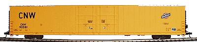 86' Pullman-Standard Hi-Cube 4-Door Boxcar - Ready to Run -- Chicago & North Western (1990s scheme)