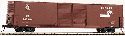 60' Pullman-Standard 4-Door Auto Parts Boxcar - Ready to Run -- Conrail (1990s scheme)