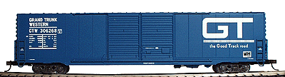 60' Pullman-Standard 4-Door Auto Parts Boxcar - Ready to Run -- Grand Trunk Western (1990s scheme)