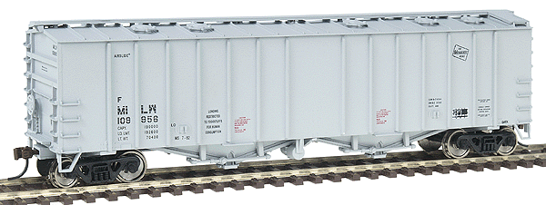 50' Airslide(R) Covered Hopper - Ready to Run - Gold Line(TM) -- Milwaukee Road #109956 (gray, Small logo)