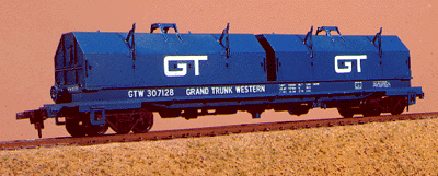 55' Cushion Coil Car -- Grand Trunk Western (blue)