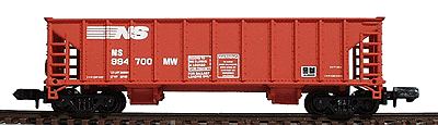 Ballast Hopper 3-Pack - Assembled -- Norfolk Southern
