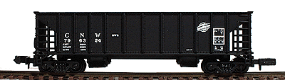 Ballast Hopper 3-Pack - Assembled -- Chicago & North Western
